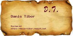 Danis Tibor névjegykártya